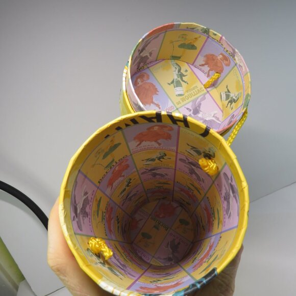 Vicomte de Moulliac Champagne or wine bottle carrier Craft storage French Art - Picture 6 of 9